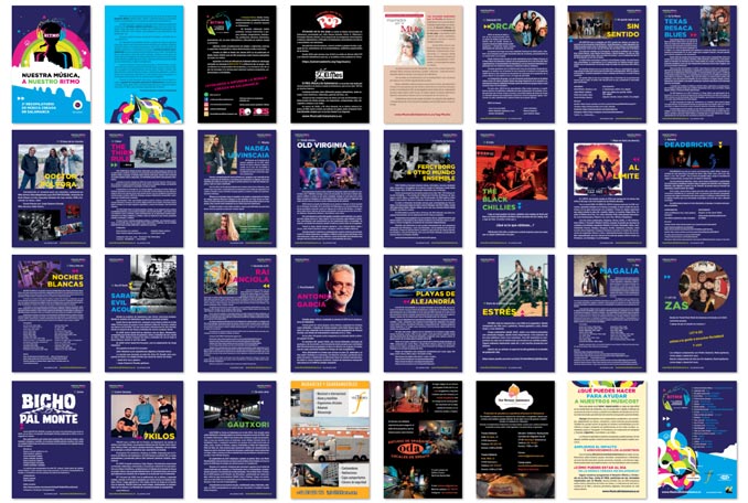 páginas del libreto del CD Nuestra Música A Nuestro Ritmo