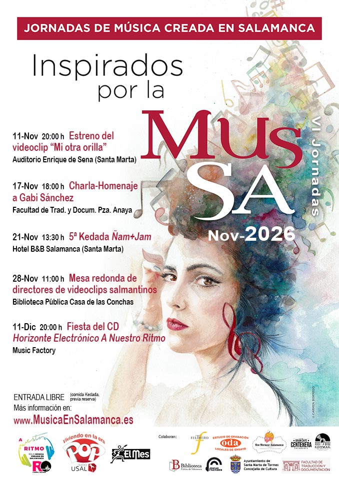 Cartel de las VI Jornadas Inspirados por la MusSa